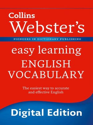 cover image of Webster's Easy Learning English Vocabulary (Collins Webster's Easy Learning)